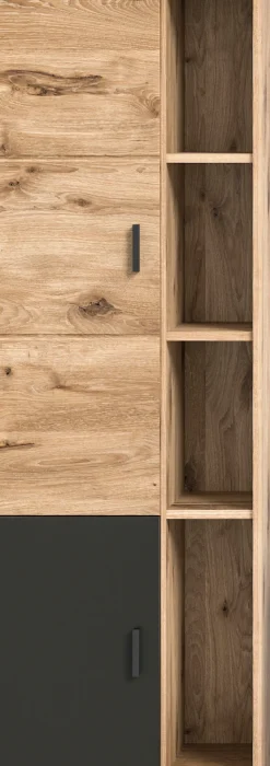 welltime Hochschrank »Dolo, Breite 48 cm, 2 Türen, 4 offene Fächer, 5 variable Einlegeböden« 1 Stk. tlg. Badmöbel, Hängeschrank, Badschrank, Schrank,Bad, Midischrank