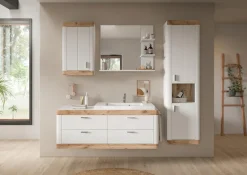 welltime Hochschrank »Landsby, Breite 45cm, 2 Türen (Türanschlag wechselbar), 2 Einlegeböden« 1 Stk. tlg. Hängeschrank, Wandschrank, Badmöbel, Badschrank, Schrank,Bad,