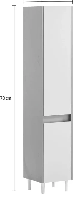welltime Hochschrank »Lovis, Hochschrank, Made in Germany, B: 30 cm« Solide Verarbeitung - Dieses Produkt ist in Deutschland gefertigt