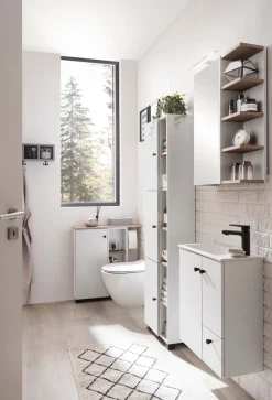 welltime Hochschrank »Lugo, Hochschrank, Made in Germany, B: 45 cm« Solide Verarbeitung - Dieses Produkt ist in Deutschland gefertigt
