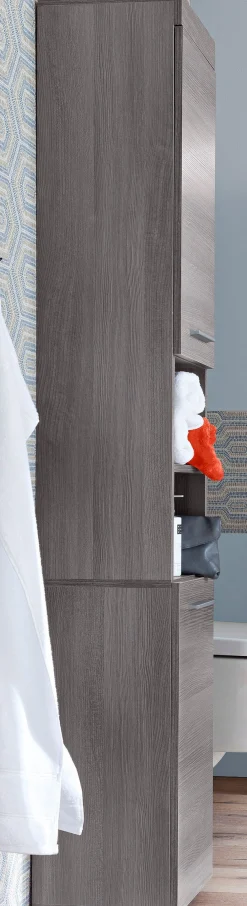 welltime Hochschrank »Royan« Hochschrank mit 2 Türen & 2 Fächern - (B/T/H) 30/31/190 cm