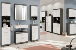 welltime Hochschrank »SIENA, Breite 37cm, 2 Tür, 1 Schubkasten, 2 offene Fächer, MDF-Front« TOPSELLER!, 1 Stk. tlg. in verschiedenen Farben erhältlich, Badmöbel, Badschrank, Schrank, Bad