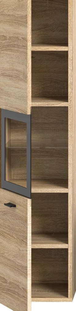 welltime Hochschrank »Tampa, Höhe 125cm, hängend oder stehend montierbar« Badschrank, Bad-Hängeschrank, Badezimmer, Bad-Möbel