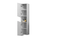 welltime Hochschrank »Vela, Hochschrank, Badschrank schmal, Badezimmerschrank, hängend« 1 Stk. tlg. Breite 30 cm, 2 hochglanzlackierte Türen, 5 verstellbare Fächer