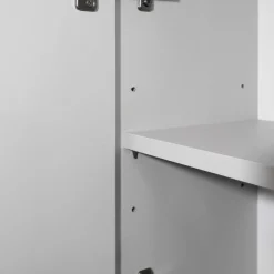 welltime Hochschrank »Vela, Hochschrank, Badschrank schmal, Badezimmerschrank, hängend« 1 Stk. tlg. Breite 30 cm, 2 hochglanzlackierte Türen, 5 verstellbare Fächer