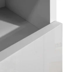 welltime Hochschrank »Vela, Hochschrank, Badschrank schmal, Badezimmerschrank, hängend« 1 Stk. tlg. Breite 30 cm, 2 hochglanzlackierte Türen, 5 verstellbare Fächer