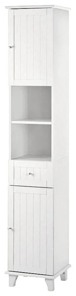 welltime Hochschrank »Venezia Landhaus« Badmöbel, aus massiver Kiefer, 2 Türen, 1 Schublade, Breite 33 cm