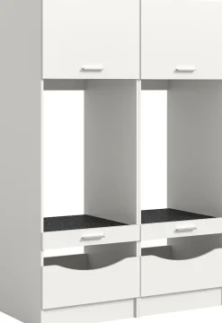 welltime Mehrzweckschrank-Set »FALAS,2-teilig, Hauswirtschaftsraum Set, Breite 133 cm« bestehend aus: 2x Waschmaschinenumbauschrank, in verschiedenen Farben,