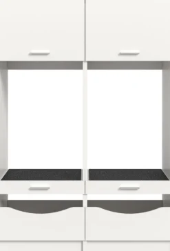 welltime Mehrzweckschrank-Set »FALAS,2-teilig, Hauswirtschaftsraum Set, Breite 133 cm« bestehend aus: 2x Waschmaschinenumbauschrank, in verschiedenen Farben,