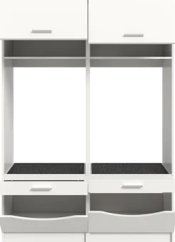 welltime Mehrzweckschrank-Set »FALAS,2-teilig, Hauswirtschaftsraum Set, Breite 133 cm« bestehend aus: 2x Waschmaschinenumbauschrank, in verschiedenen Farben,