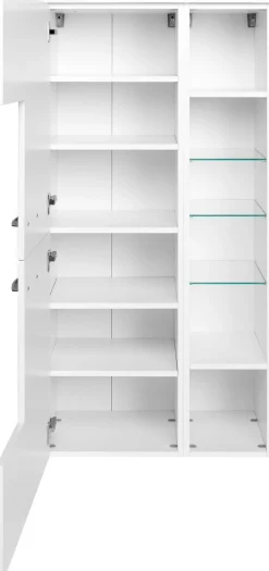 welltime Midischrank »Florida« Breite 65 cm, mit hochglänzenden Fronten