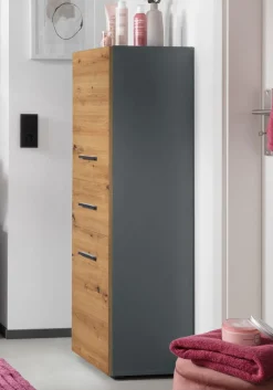 welltime Midischrank »Skara« verstellbarer Einlegeböden hinter jeder Tür, Breite 38 cm, Höhe 130 cm
