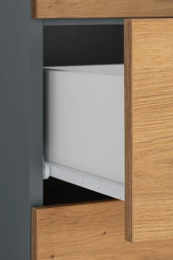 welltime Midischrank »Skara« verstellbarer Einlegeböden hinter jeder Tür, Breite 38 cm, Höhe 130 cm