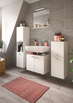 welltime Midischrank »Tampa, Höhe 80cm, hängend oder stehend montierbar« Badschrank, Bad-Möbel, Badezimmer