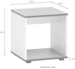 welltime Sitzwürfel »Katta, Hocker, melaminharzbeschichtet,Made in Germany, B: 40 cm« Solide Verarbeitung - Dieses Produkt ist in Deutschland gefertigt