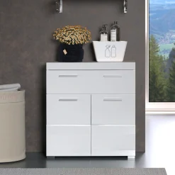welltime Unterschrank »Avena« Standschrank mit 2 Türen, 1 Schublade - (B/T/H) 73/31/79 cm
