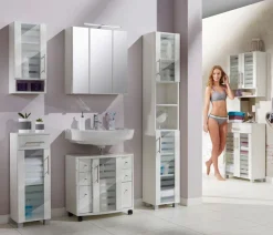 welltime Unterschrank »Jaca« Breite 30 cm, mit MDF Hochglanz-Fronten