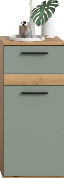 welltime Unterschrank »LUCCA, Breite 35cm, 1 Tür (TA wechselbar), 1 Schubkasten« MDF Front, Badmöbel, Badschrank, Schrank, Bad, Badezimmer