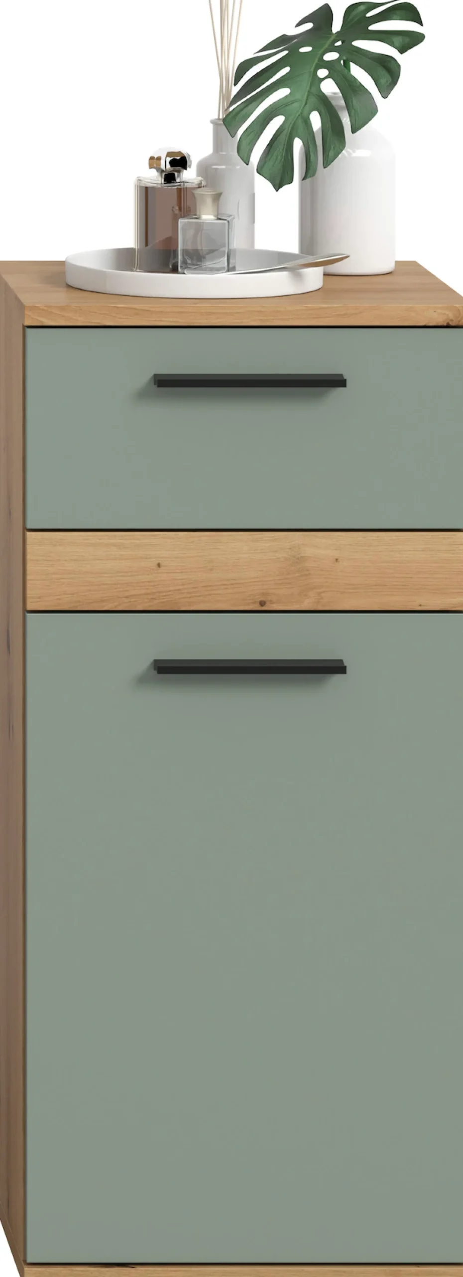 welltime Unterschrank »LUCCA, Breite 35cm, 1 Tür (TA wechselbar), 1 Schubkasten« MDF Front, Badmöbel, Badschrank, Schrank, Bad, Badezimmer
