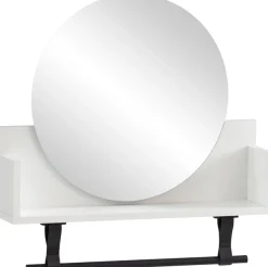 welltime Wandregal »Ella, Wandregal mit Spiegelelement, Made in Germany, B: 59 cm« Solide Verarbeitung - Dieses Produkt ist in Deutschland gefertigt
