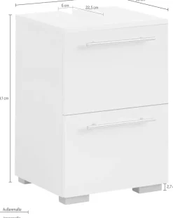 welltime Waschbeckenunterschrank »Carlos, Waschbeckenunterschrank, Made in Germany, B: 40 cm« Solide Verarbeitung - Dieses Produkt ist in Deutschland gefertigt