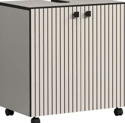 welltime Waschbeckenunterschrank »Amrum« Waschtisch auf Rollen - (B/T/H) wahlweise 60-80/42/64 cm