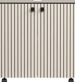 welltime Waschbeckenunterschrank »Amrum« Waschtisch auf Rollen - (B/T/H) wahlweise 60-80/42/64 cm