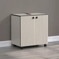 welltime Waschbeckenunterschrank »Amrum« Waschtisch auf Rollen - (B/T/H) wahlweise 60-80/42/64 cm