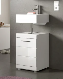 welltime Waschbeckenunterschrank »SIENA, Breite 40cm, 1 Tür, 1 Einlegeboden, 2 Fächer, MDF-Front« WBU, Badmöbel, Badschrank, Kommode, Unterschrank, Bad, Badezimmer