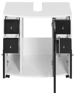 welltime Waschbeckenunterschrank »Jaca« Breite 60 cm, mit hochglänzenden Fronten