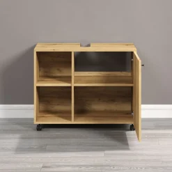 welltime Waschbeckenunterschrank »Amrum« 1 Stk. tlg. Waschtisch auf Rollen - (B/T/H) wahlweise 60-80/42/64 cm