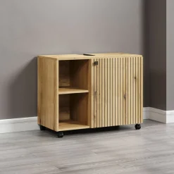 welltime Waschbeckenunterschrank »Amrum« 1 Stk. tlg. Waschtisch auf Rollen - (B/T/H) wahlweise 60-80/42/64 cm