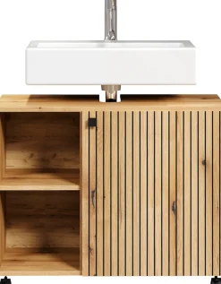 welltime Waschbeckenunterschrank »Amrum« 1 Stk. tlg. Waschtisch auf Rollen - (B/T/H) wahlweise 60-80/42/64 cm