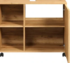 welltime Waschbeckenunterschrank »Amrum« 1 Stk. tlg. Waschtisch auf Rollen - (B/T/H) wahlweise 60-80/42/64 cm
