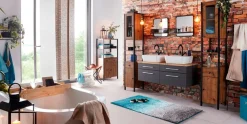 welltime Waschbeckenunterschrank »Davos« Badmöbel, Waschtisch inkl. Waschbecken, Breite 120 cm