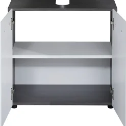 welltime Waschbeckenunterschrank »Sovana« Waschbeckenunterschrank mit 2 Türen - (B/T/H) 60/31/57 cm