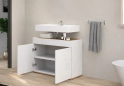 welltime Waschbeckenunterschrank »Garda« 1 Stk. tlg. Made in Italy, viel Stauraum , WBU
