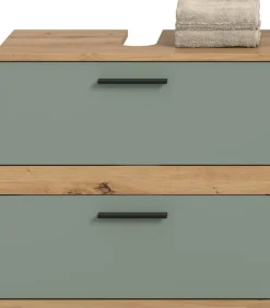 welltime Waschbeckenunterschrank »LUCCA, Breite 60 cm, 2 Schubkästen, hochwertige MDF Front«