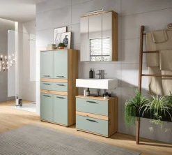 welltime Waschbeckenunterschrank »LUCCA, Breite 60 cm, 2 Schubkästen, hochwertige MDF Front«