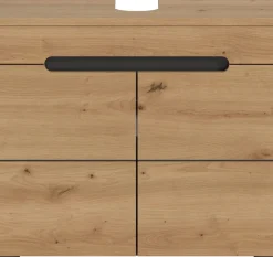 welltime Waschbeckenunterschrank »REHAT, Breite 63 cm, 2 Türen, Einlegeboden, mit Siphonausschnitt« Soft-Close-Funktion, eingefasste Griffaussparung in der Front