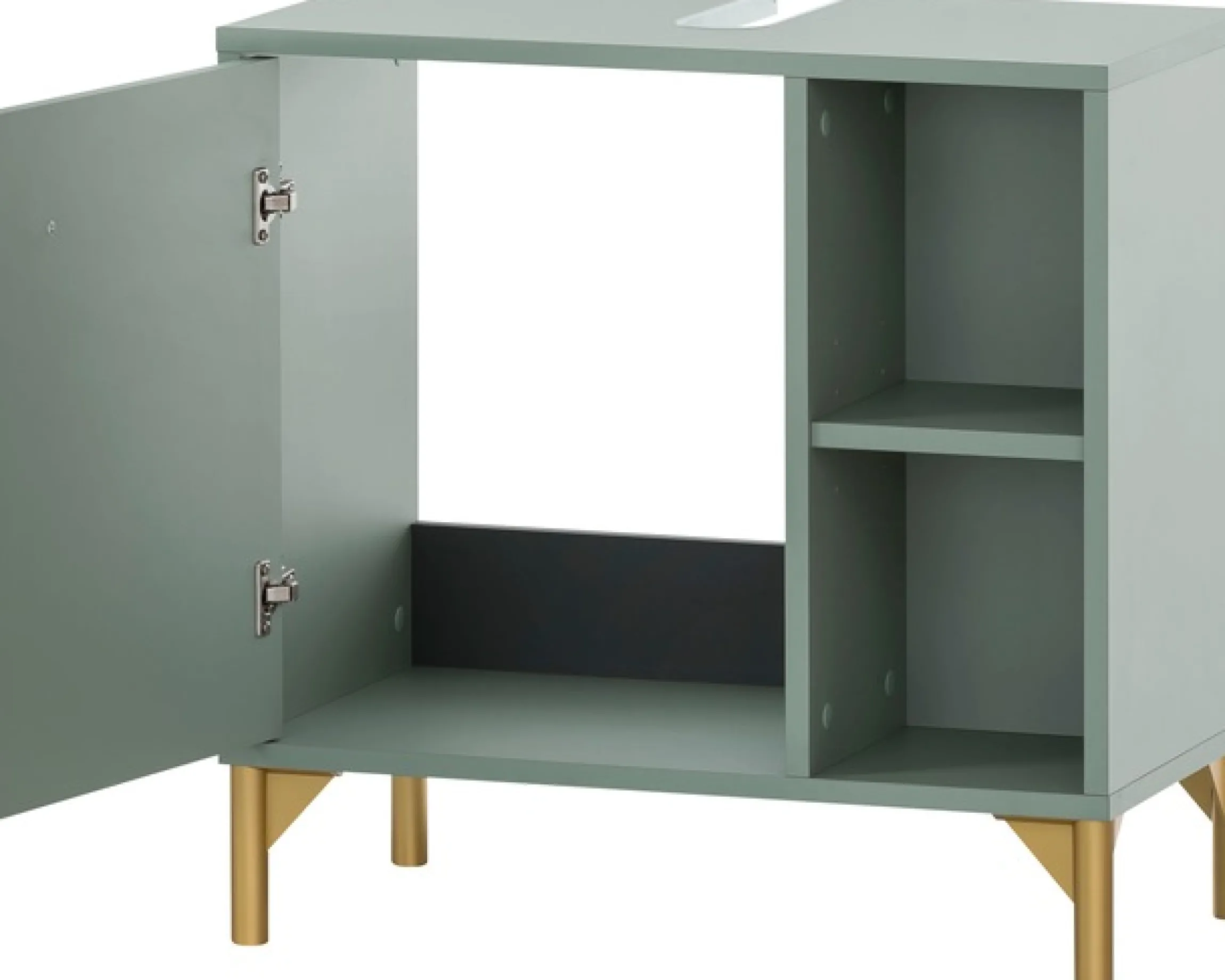 welltime Waschbeckenunterschrank »Ando, Waschbeckenunterschrank, Made in Germany, B: 60,2 cm« Solide Verarbeitung - Dieses Produkt ist in Deutschland gefertigt