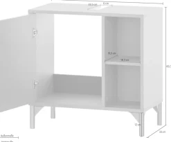 welltime Waschbeckenunterschrank »Ando, Waschbeckenunterschrank, Made in Germany, B: 60,2 cm« Solide Verarbeitung - Dieses Produkt ist in Deutschland gefertigt