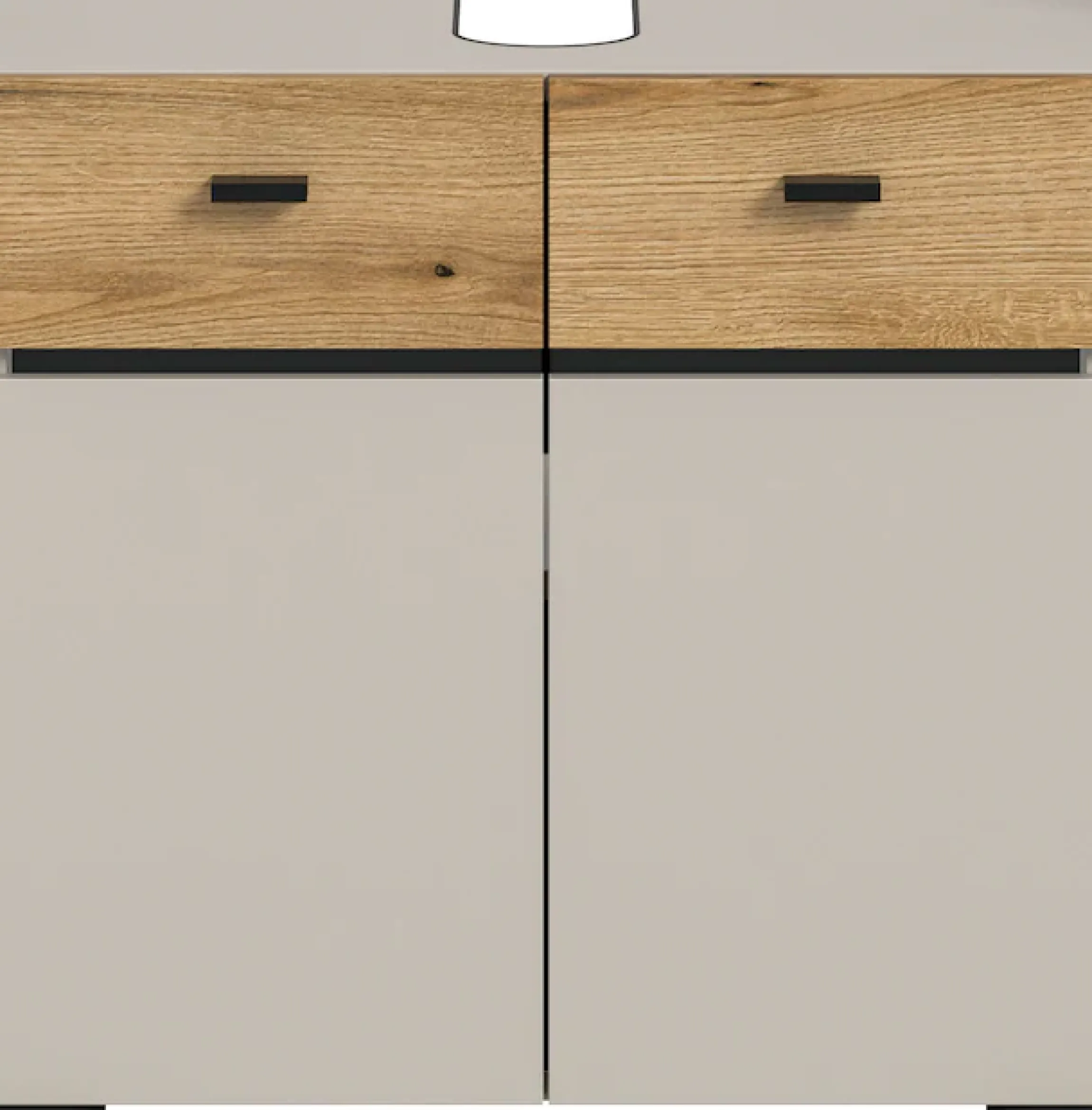 welltime Waschbeckenunterschrank »VANN, Breite 60cm, 2 Türen, 2 Fächer, mit Siphonausschnitt« individuell mit weiteren Artikel der Serie VANN kombinierbar,Waschtisch, Waschbeckenschrank, Kommode, Schrank, Badezimmer, Bad