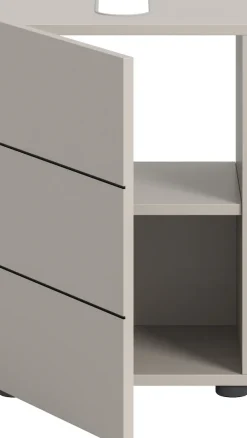 welltime Waschbeckenunterschrank »BIEL, Breite: 38 cm, 1 Tür, 2 Fächer, Siphonausschnitt« 1 Stk. tlg. Waschbeckenunterschrank, Unterschrank, WBU, Badezimmer, Bad