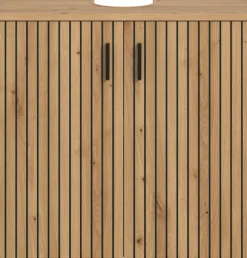 welltime Waschbeckenunterschrank »MANI, Paneeloptik, 2 Türen, 2 Fächer« 1 Stk. tlg. WBU, Waschbeckenunterschrank, Bad, Badezimmer, Unterschrank