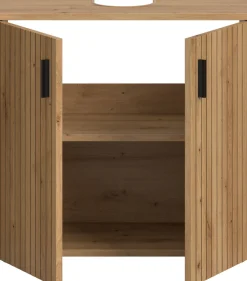welltime Waschbeckenunterschrank »MANI, Paneeloptik, 2 Türen, 2 Fächer« 1 Stk. tlg. WBU, Waschbeckenunterschrank, Bad, Badezimmer, Unterschrank