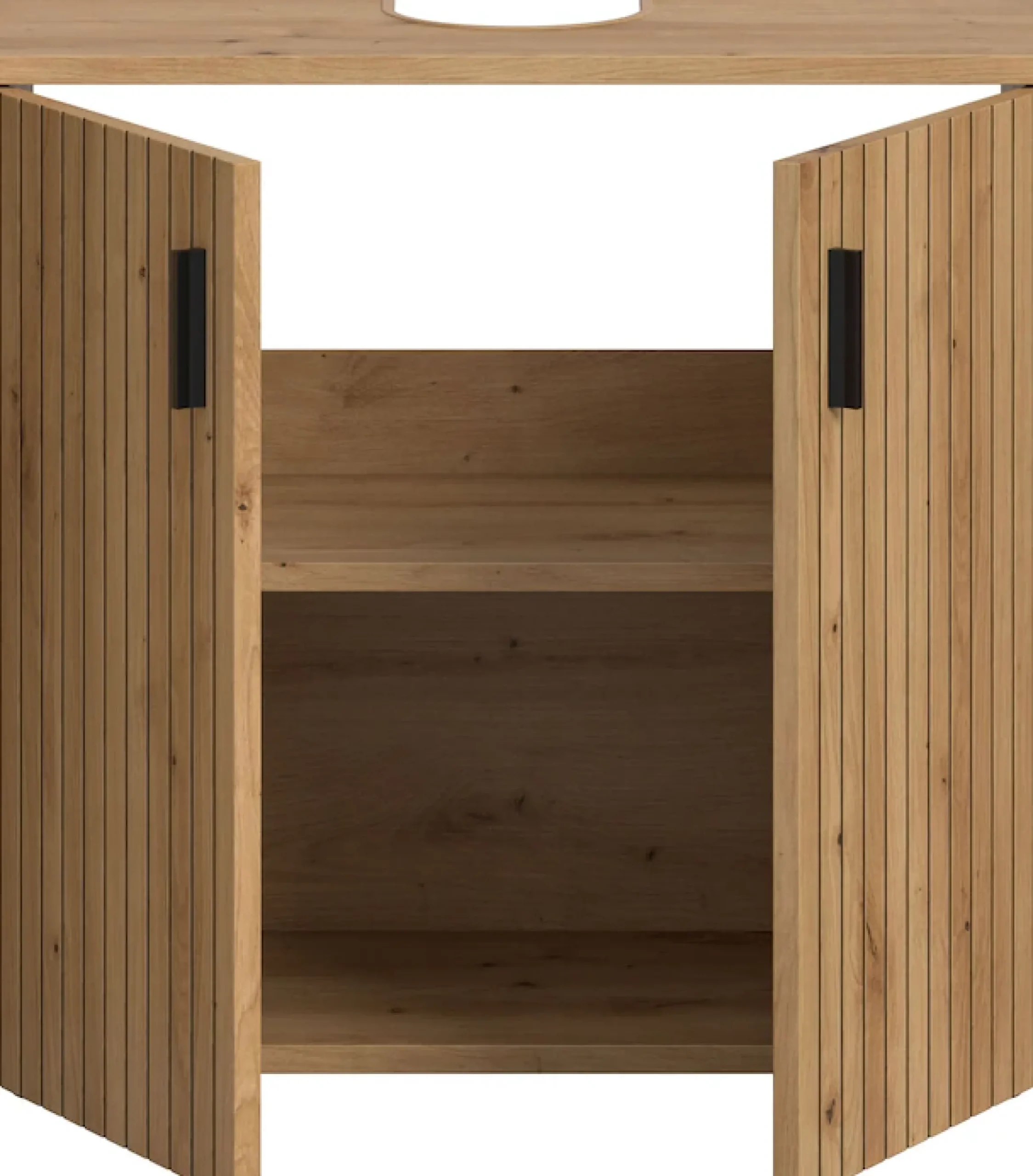 welltime Waschbeckenunterschrank »MANI, Paneeloptik, 2 Türen, 2 Fächer« 1 Stk. tlg. WBU, Waschbeckenunterschrank, Bad, Badezimmer, Unterschrank