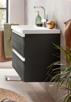 welltime Waschbeckenunterschrank »Ohio« Badmöbel, Waschtisch inkl. Waschbecken, Breite 60 cm