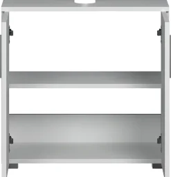 welltime Waschbeckenunterschrank »Prag« 1 Stk. tlg. Waschbeckenunterschrank mit 2 Türen - (B/T/H) 60/34/58 cm