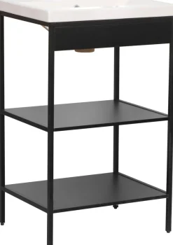 welltime Waschbeckenunterschrank »Lodi« 1 Stk. tlg. Badezimmerregal mit 2 offenen Fächern - (B/T/H) 51/40/80 cm